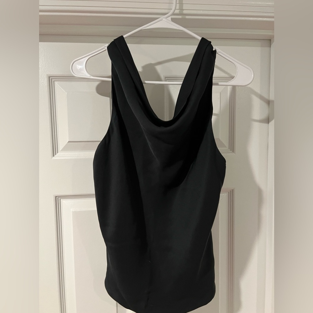Dusan 100% Silk Sleeveless cowl neck top